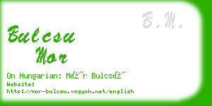 bulcsu mor business card